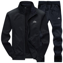 Load image into Gallery viewer, Tracksuits Men Polyester Sweatshirt Sporting Fleece 2019 Gyms Spring Jacket + Pants Casual Men's Track Suit Sportswear Fitness
