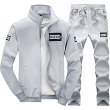 Load image into Gallery viewer, Tracksuits Men Polyester Sweatshirt Sporting Fleece 2019 Gyms Spring Jacket + Pants Casual Men's Track Suit Sportswear Fitness
