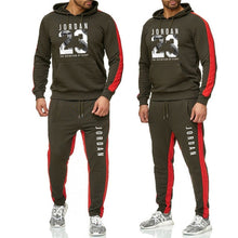 Load image into Gallery viewer, Brand Clothing Men's Fashion Tracksuit Casual Sportsuit Men Hoodies Sweatshirts Sportswear JORDAN 23 Coat+Pant Men Set
